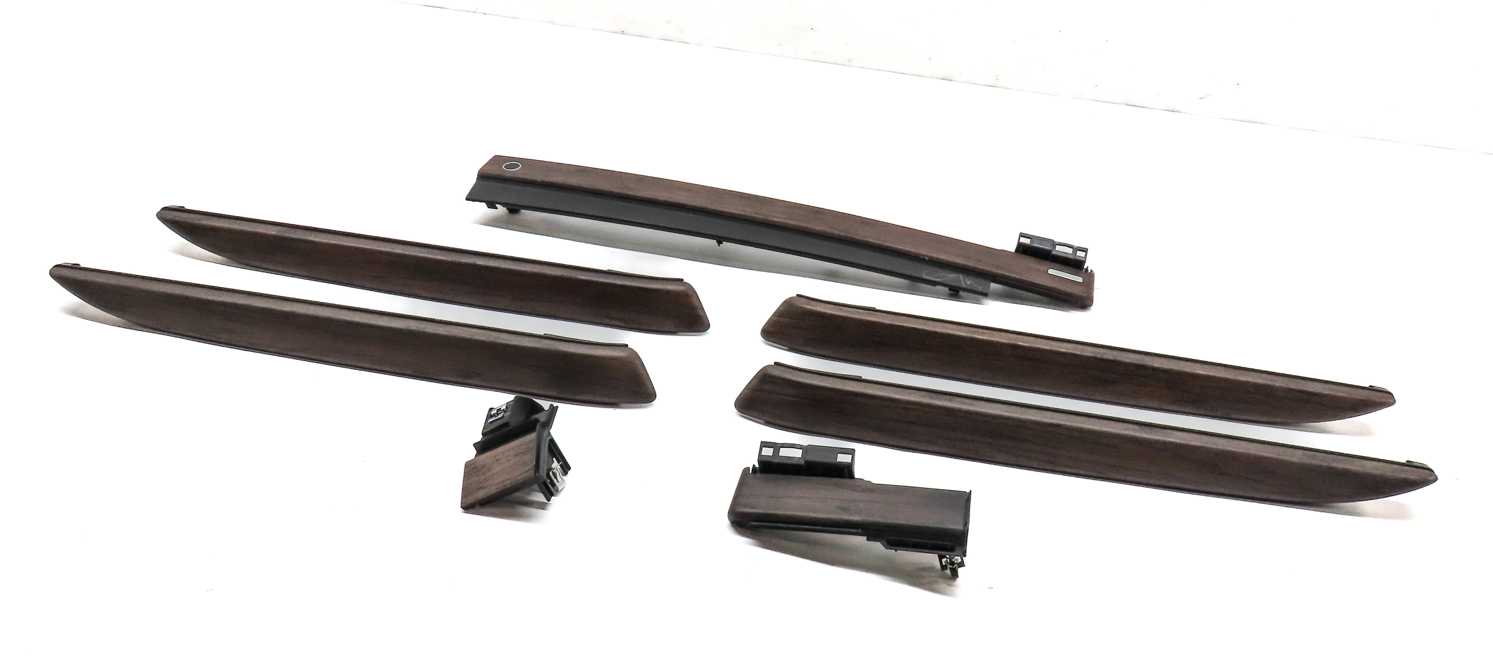 2017 LAND ROVER DISCOVERY (L462) FRONT/REAR INTERIOR DOOR DASH TRIM SET WOOD — exact item pictured